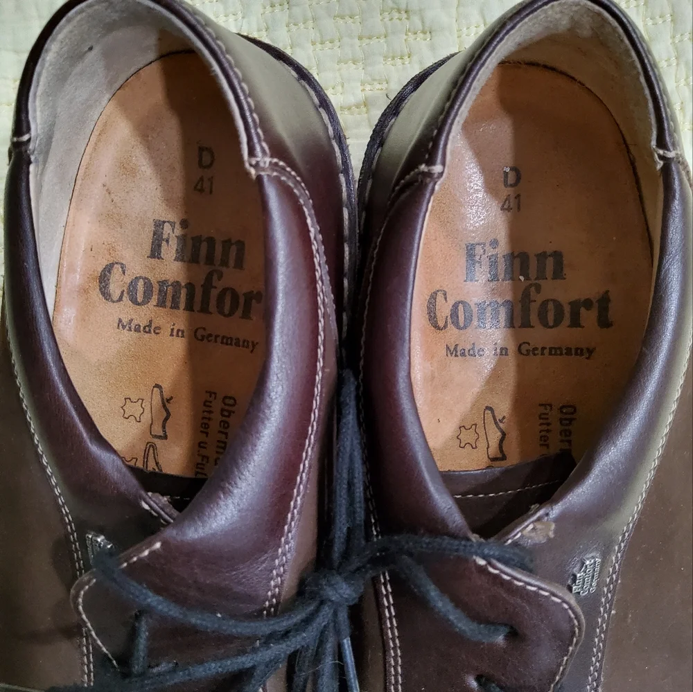 Finn Comfort Germany Hanoi Dark Brown Leather Size D41